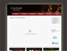Tablet Screenshot of alistevents.com.au
